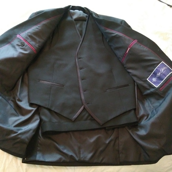 Mens 3 piece black tuxedo - Picture 1 of 5